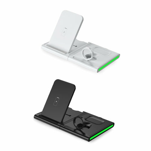 Magnetic Power Tiles 4-in-1 Wireless Charging Station – Fast Charge Phone, Watch, Earbuds & More