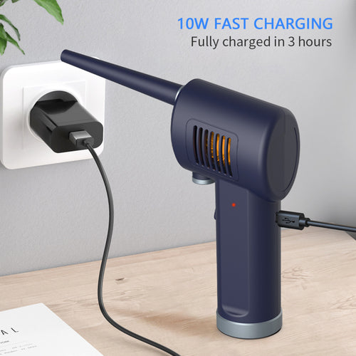 Electric Air Duster for Electronics – Rechargeable Compressed Air Blower for Keyboard, PC & Car