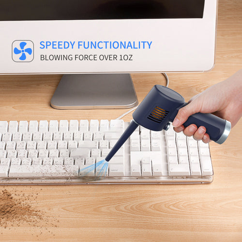 Electric Air Duster for Electronics – Rechargeable Compressed Air Blower for Keyboard, PC & Car