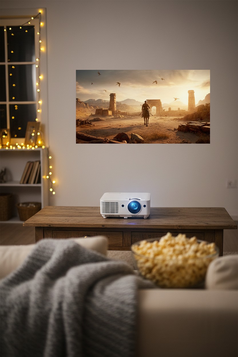 YG300 Pro Mini Projector – Portable Home Cinema, 1080P Support, 80" Screen, HDMI & USB